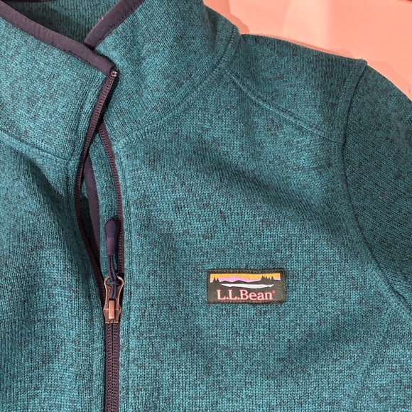 Women’s L.L. Bean Sweater Fleece Full Zip Jacket, Size Small - Picture 4 of 5